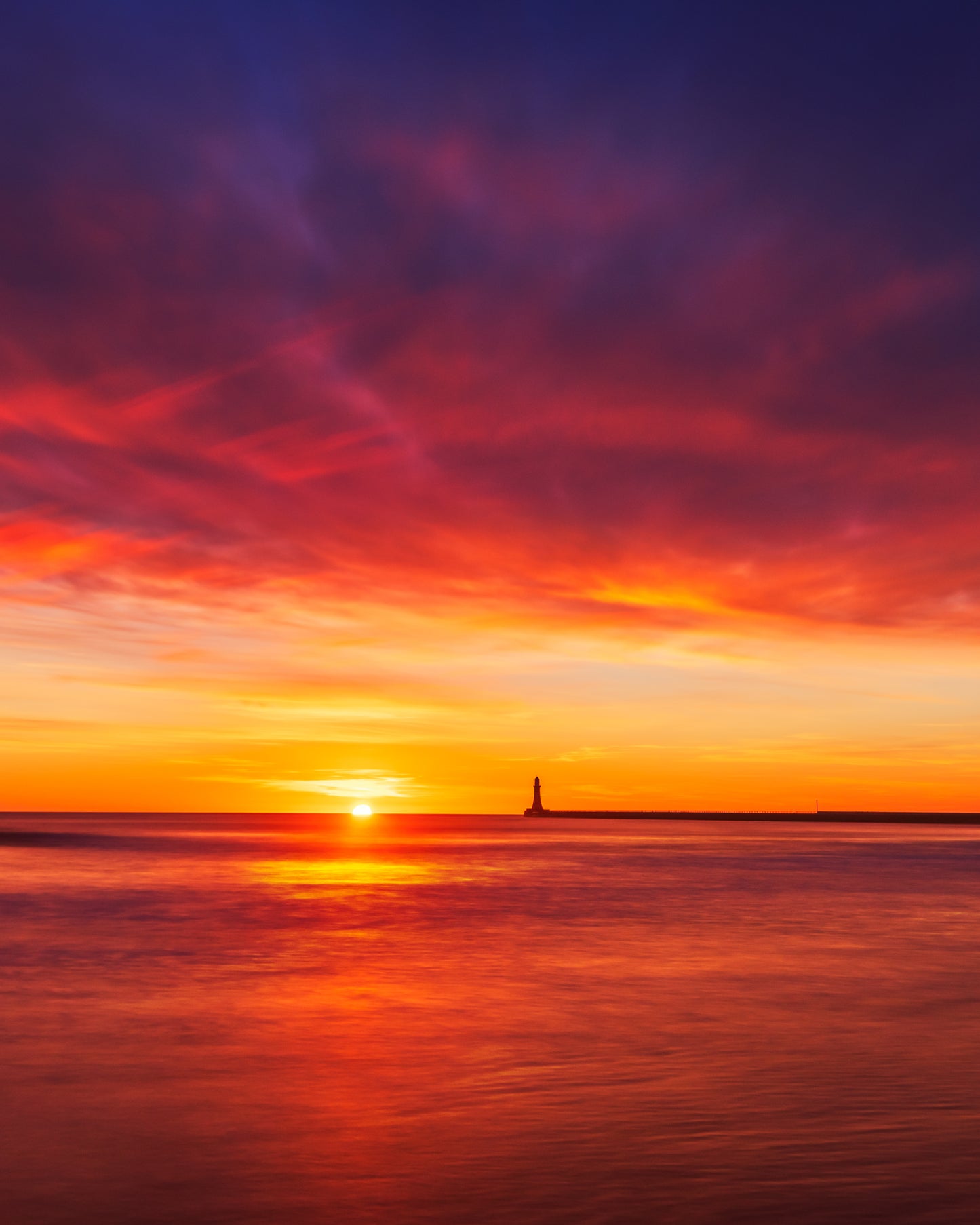 Amazing sunrise sky at Roker.