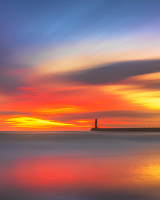 Colourful sunrise at Roker.