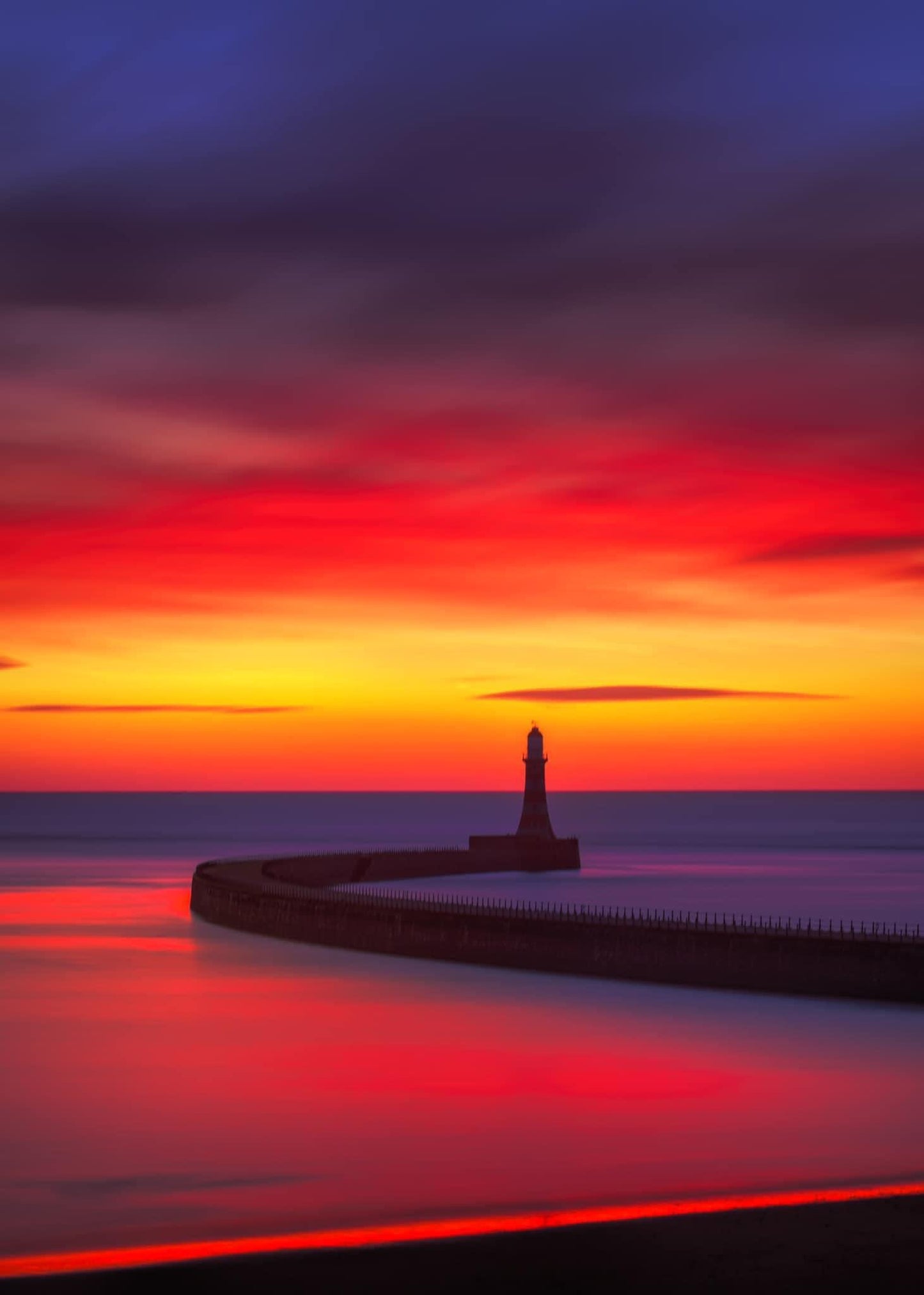 Stunning sunrise colours at Roker