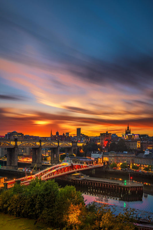 Swing Bridge in the blue hour.