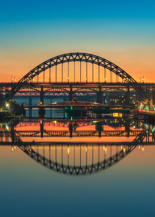 simple tyne Bridge reflections