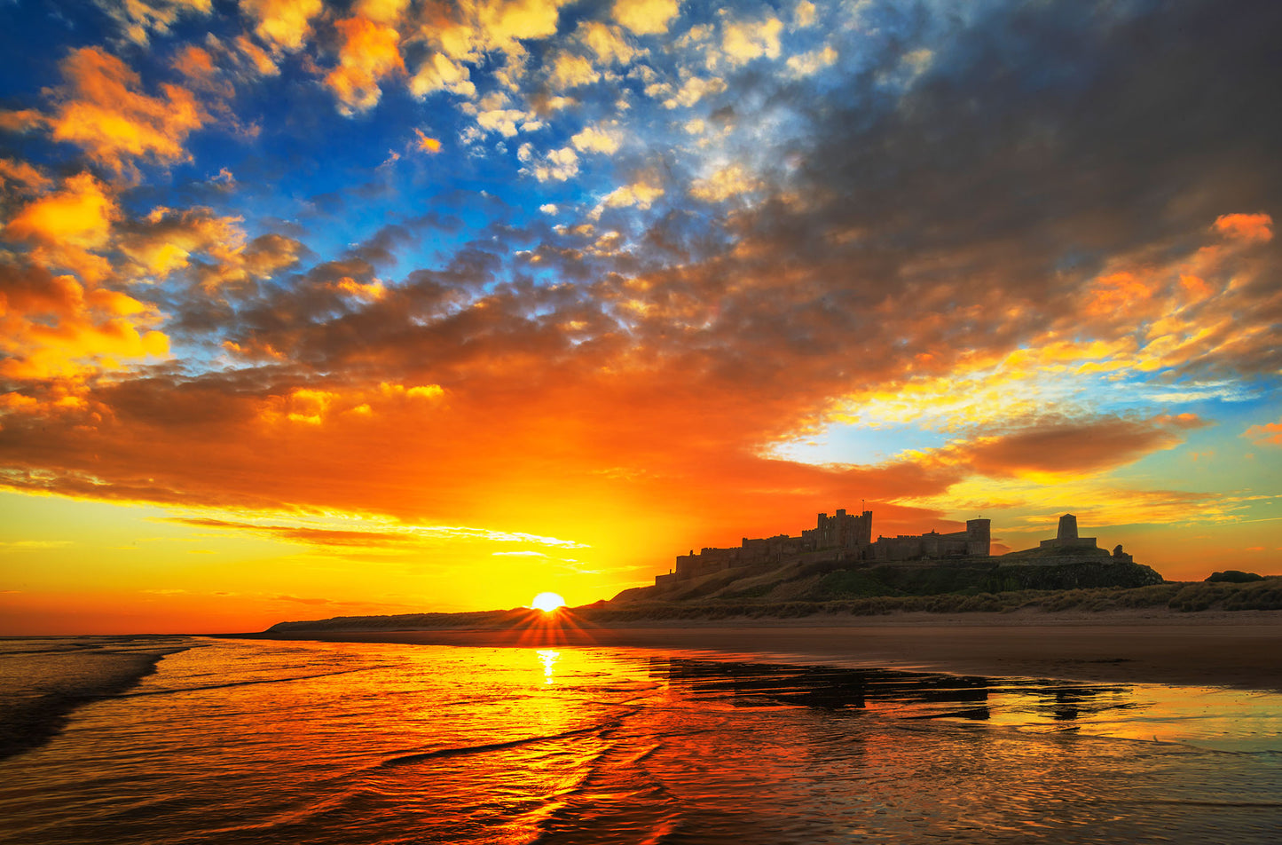 Sunrise at Bamburgh Castle